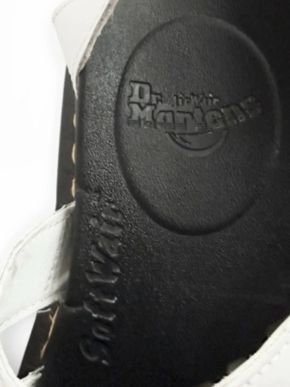 Dr. Martens Blaire Leather Strap Sandals Womens Size 7 White Docs
